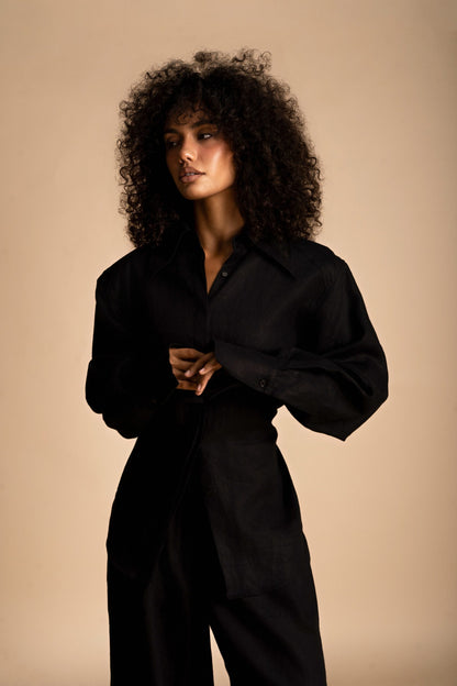 Atelier Linen Set Black