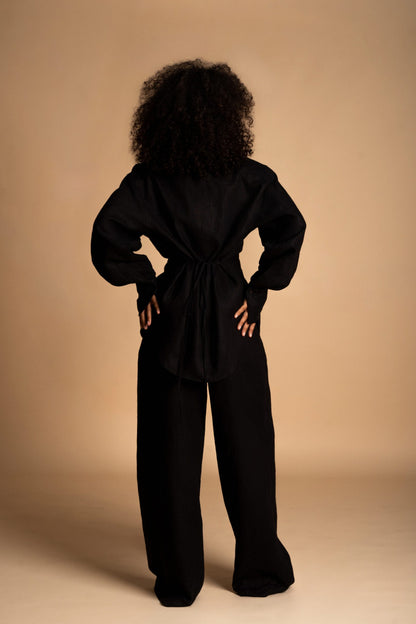 Atelier Linen Set Black